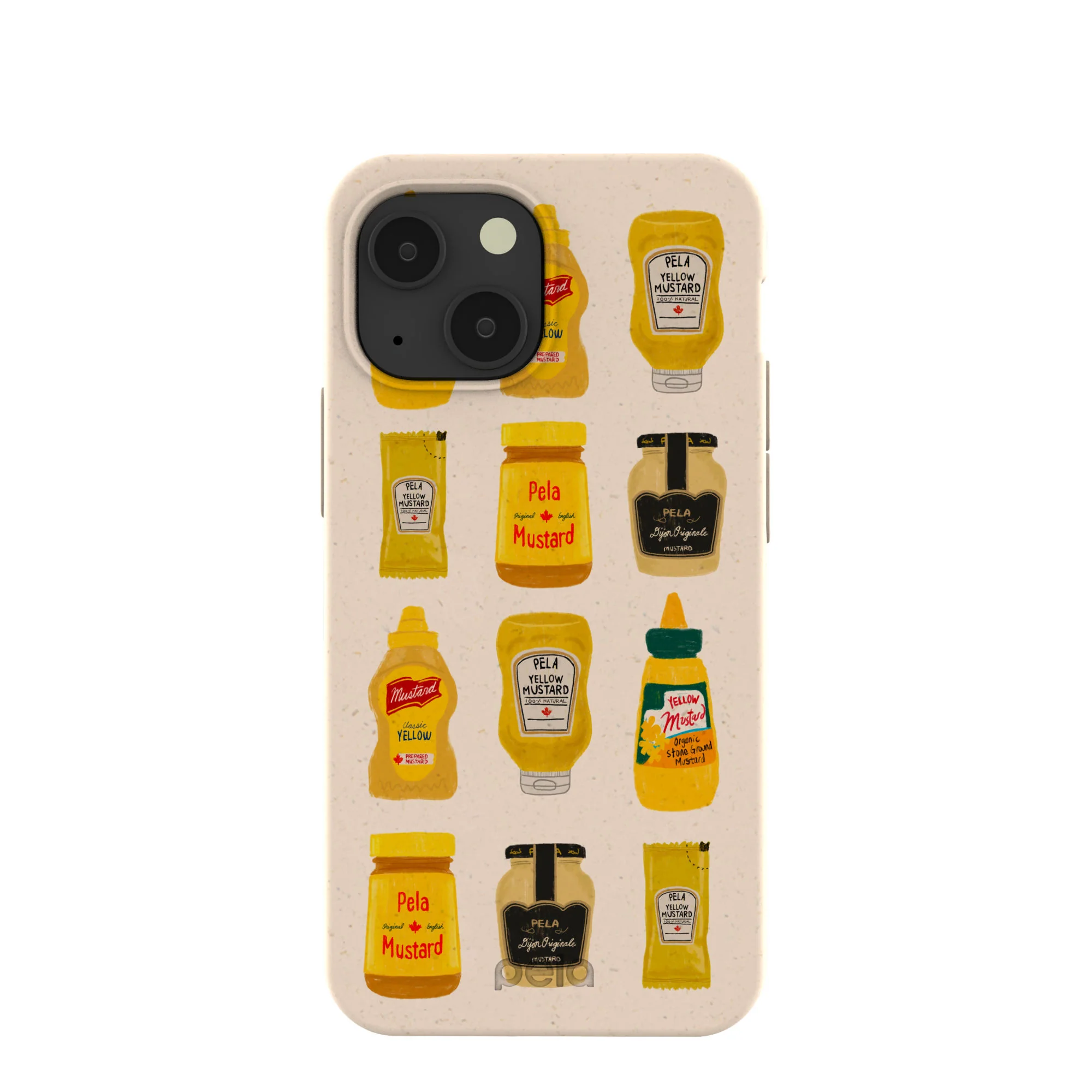 Seashell Mustard Fan iPhone 13 Mini Case