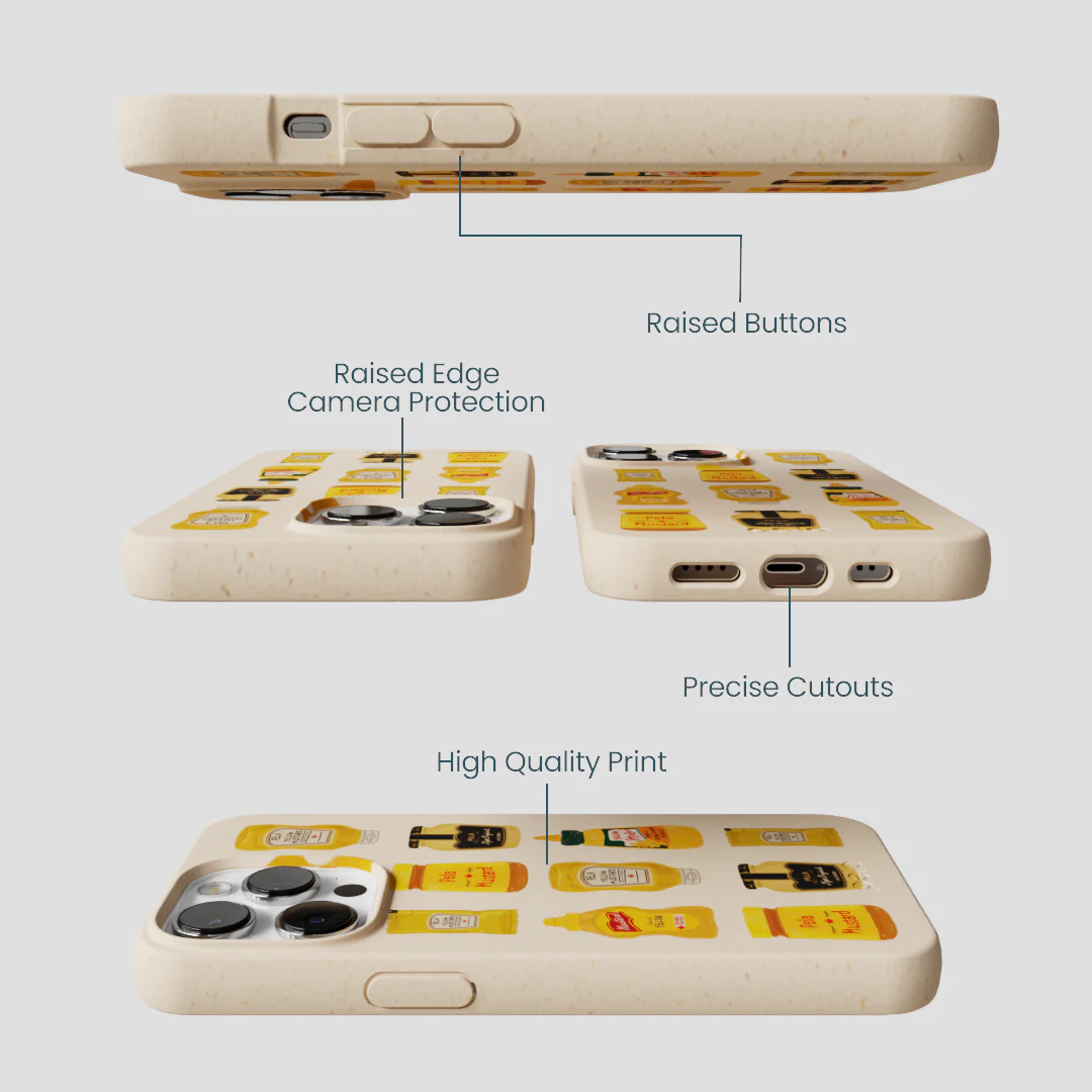 Seashell Mustard Fan iPhone 13 Pro Max Case - Image 3