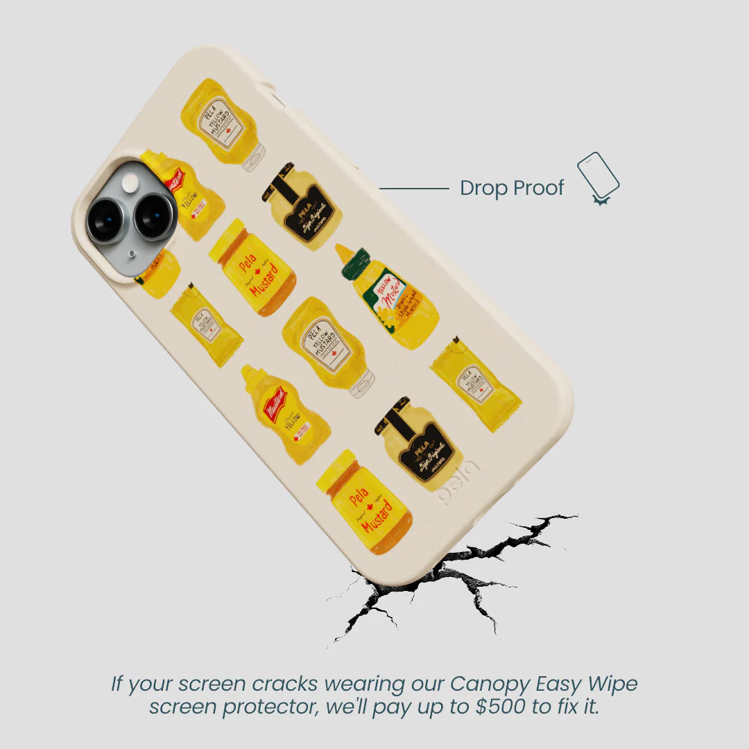 Seashell Mustard Fan iPhone 14 Plus Case - Image 5
