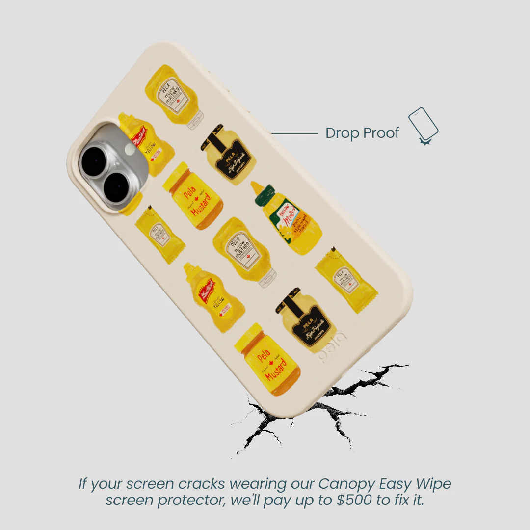 Seashell Mustard Fan iPhone 16 Plus Case - Image 5