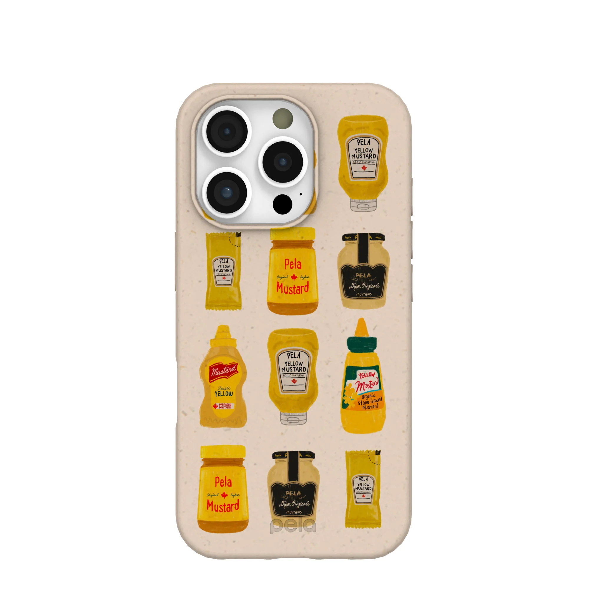 Seashell Mustard Fan iPhone 16 Pro Case