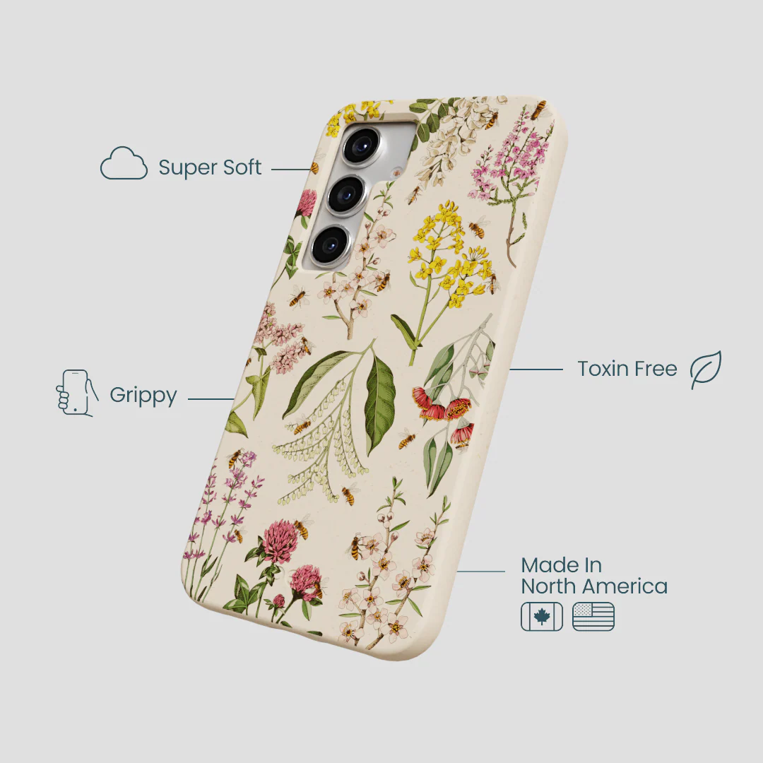 Seashell Nectar and Pollen Samsung Galaxy S25 Case - Image 4