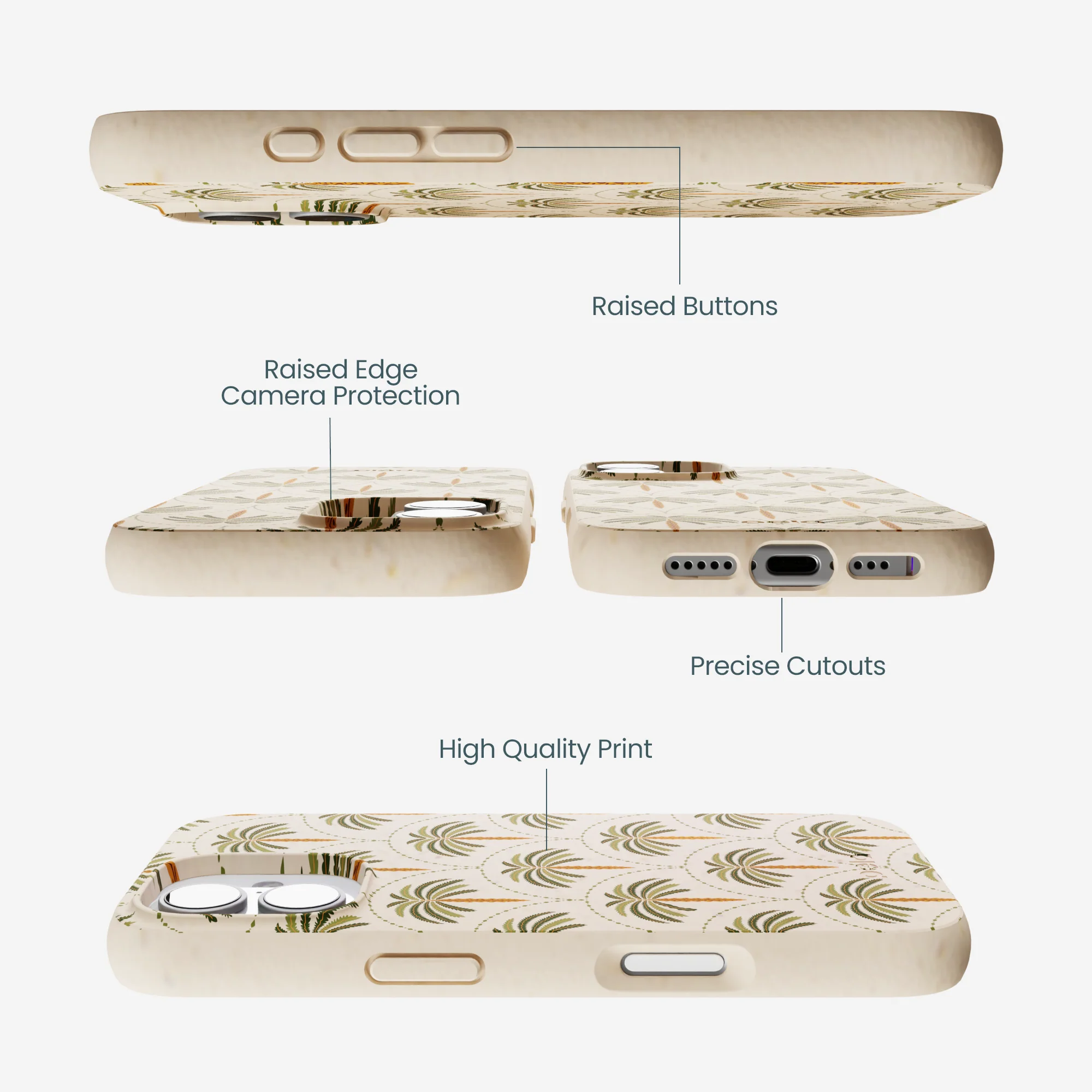 Seashell Palm Reverie iPhone 17 Case - Image 3