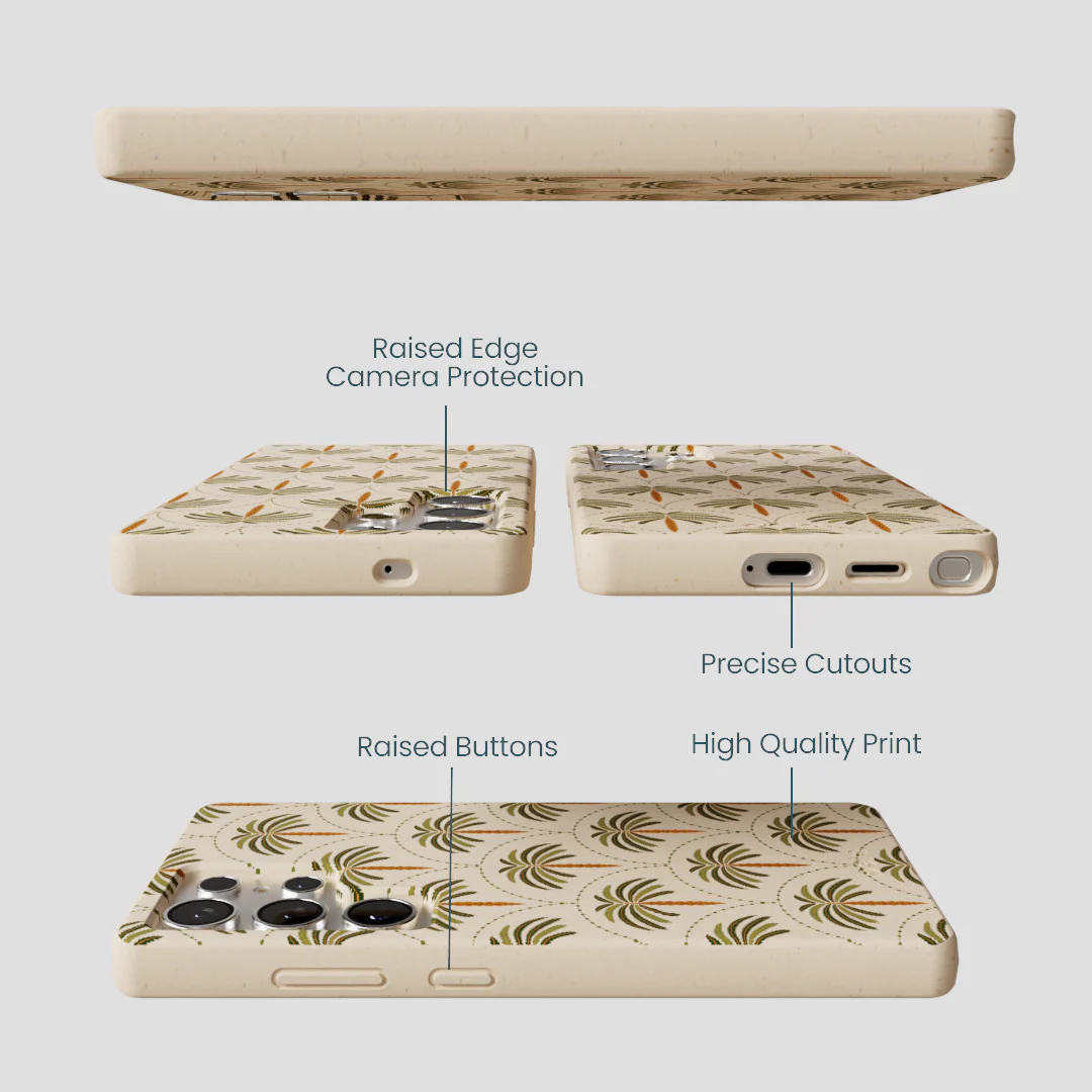 Seashell Palm Reverie Samsung Galaxy S25 Ultra Case - Image 3