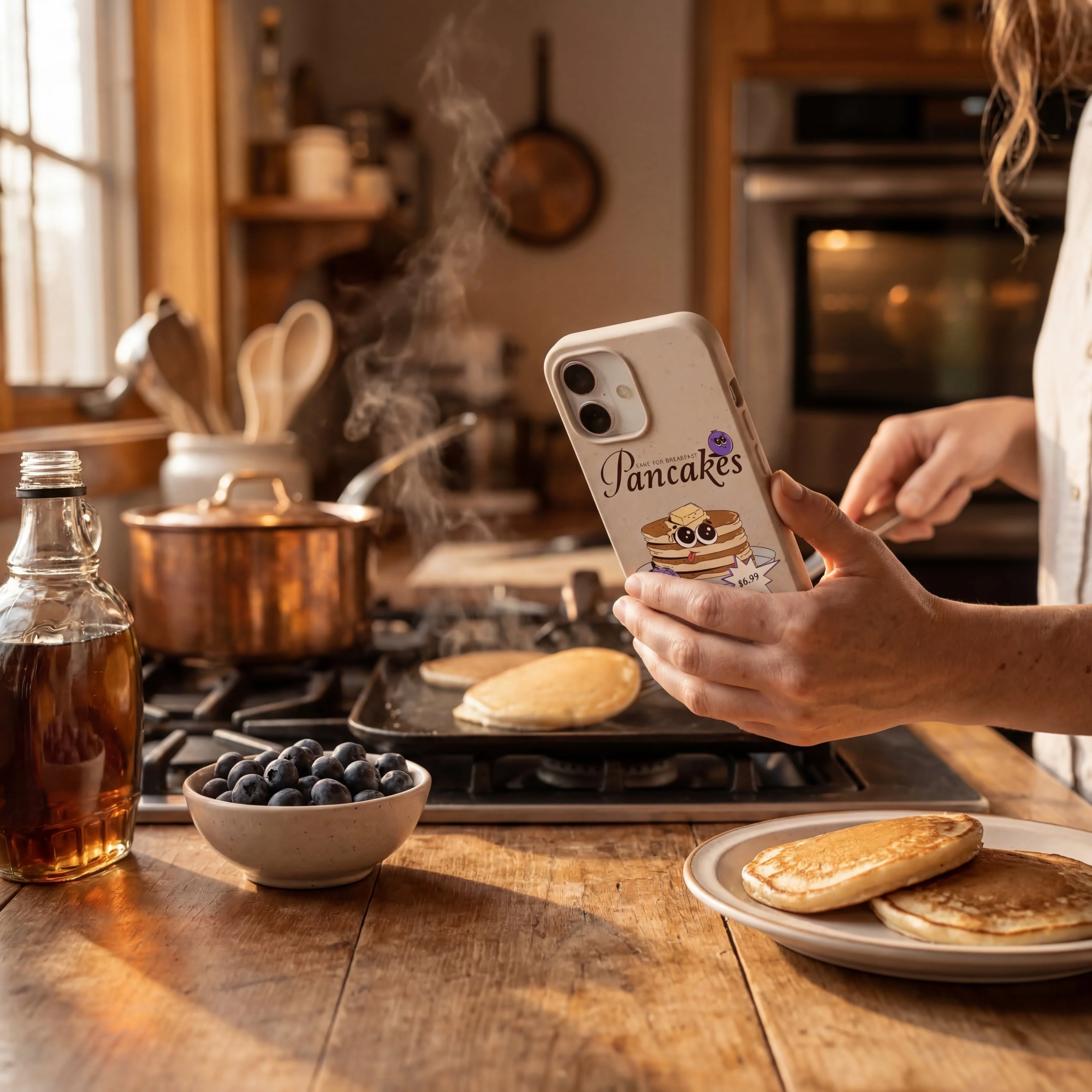 Seashell Pancake Time iPhone 16 Plus Case - Image 2