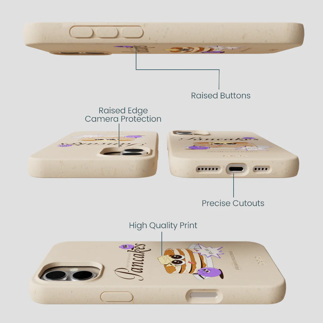 Seashell Pancake Time iPhone 16 Plus Case - Image 3