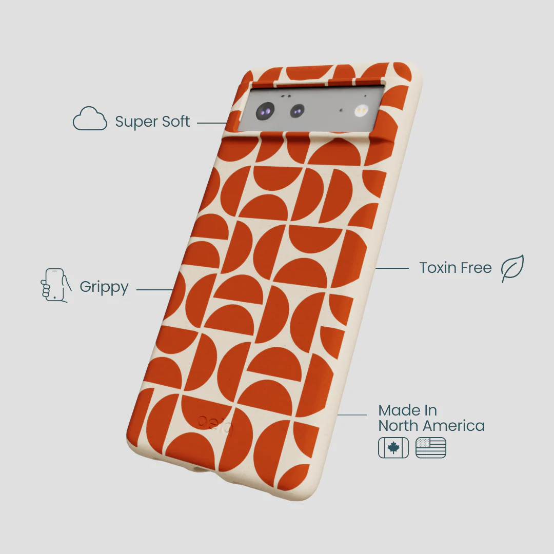 Seashell Paprika Play Google Pixel 6a Case - Image 4
