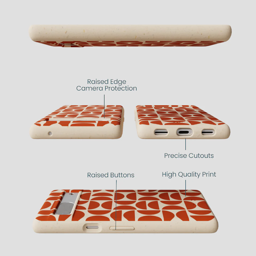 Seashell Paprika Play Google Pixel 7 Case - Image 3