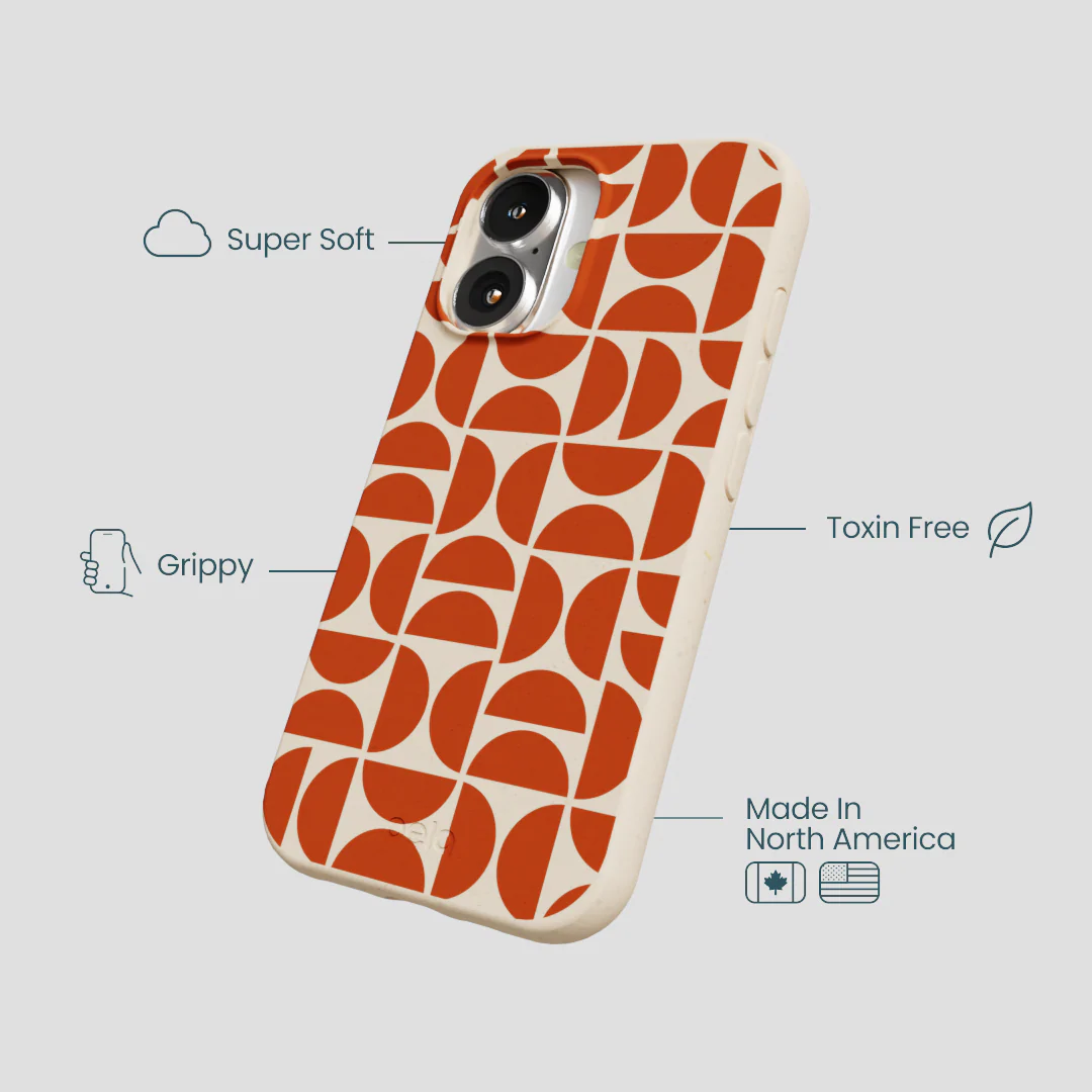 Seashell Paprika Play iPhone 16 Case - Image 4