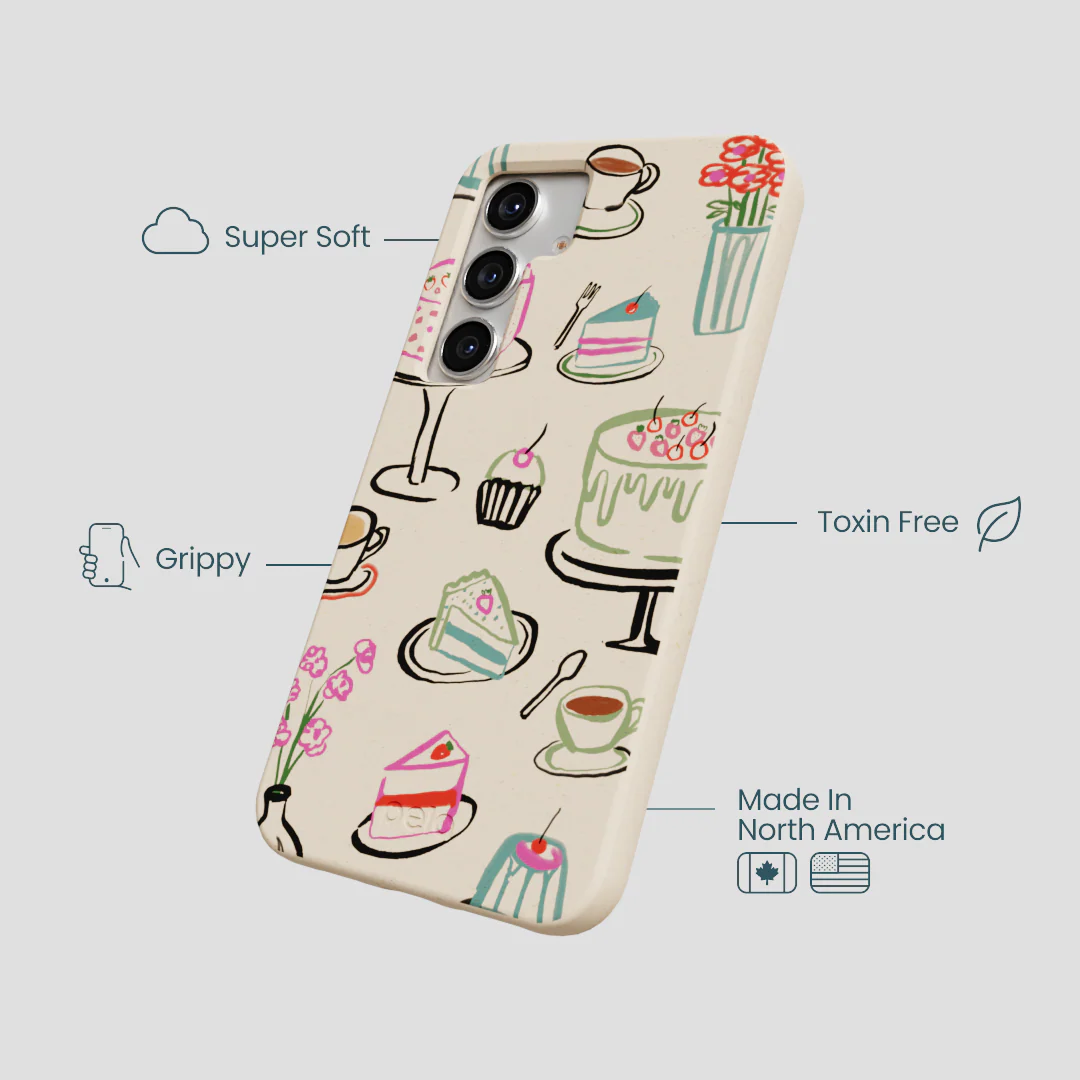 Seashell Pastry Hour Samsung Galaxy S25 Case - Image 4