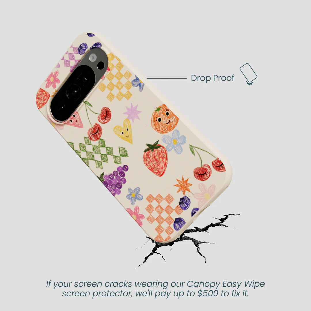 Seashell Pencil Doodles Google Pixel 10/10 Pro Case - Image 5