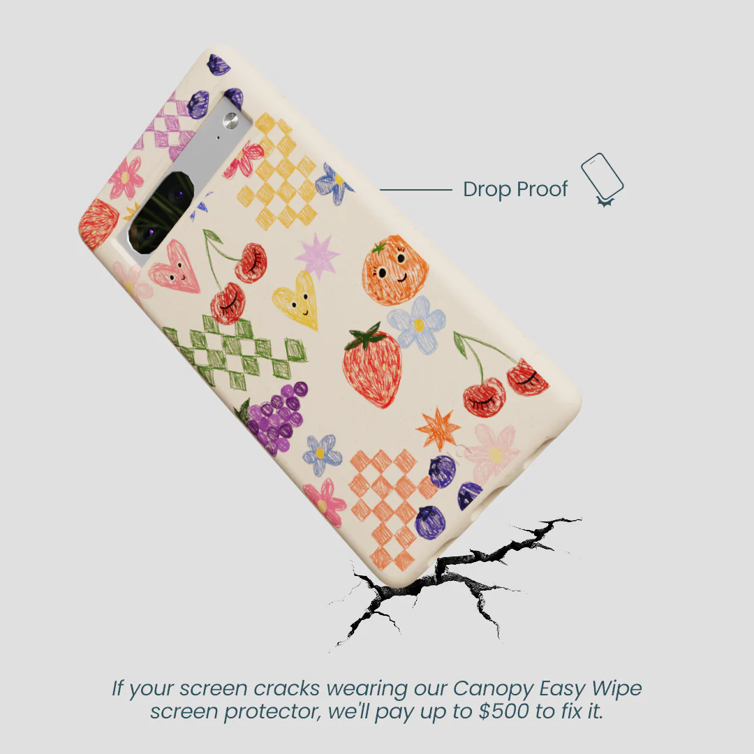Seashell Pencil Doodles Google Pixel 7 Case - Image 5