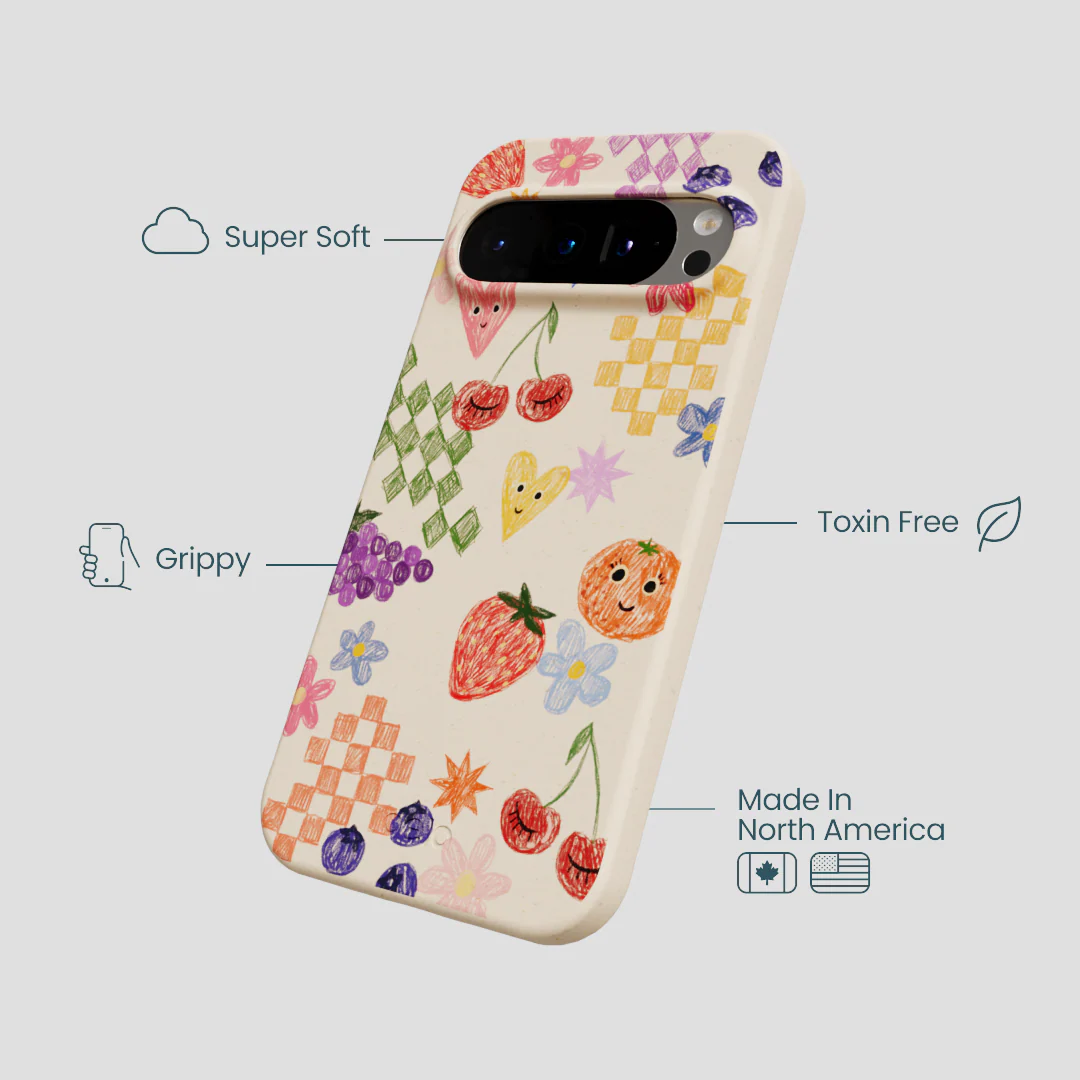 Seashell Pencil Doodles Google Pixel 9/9 Pro Case - Image 4
