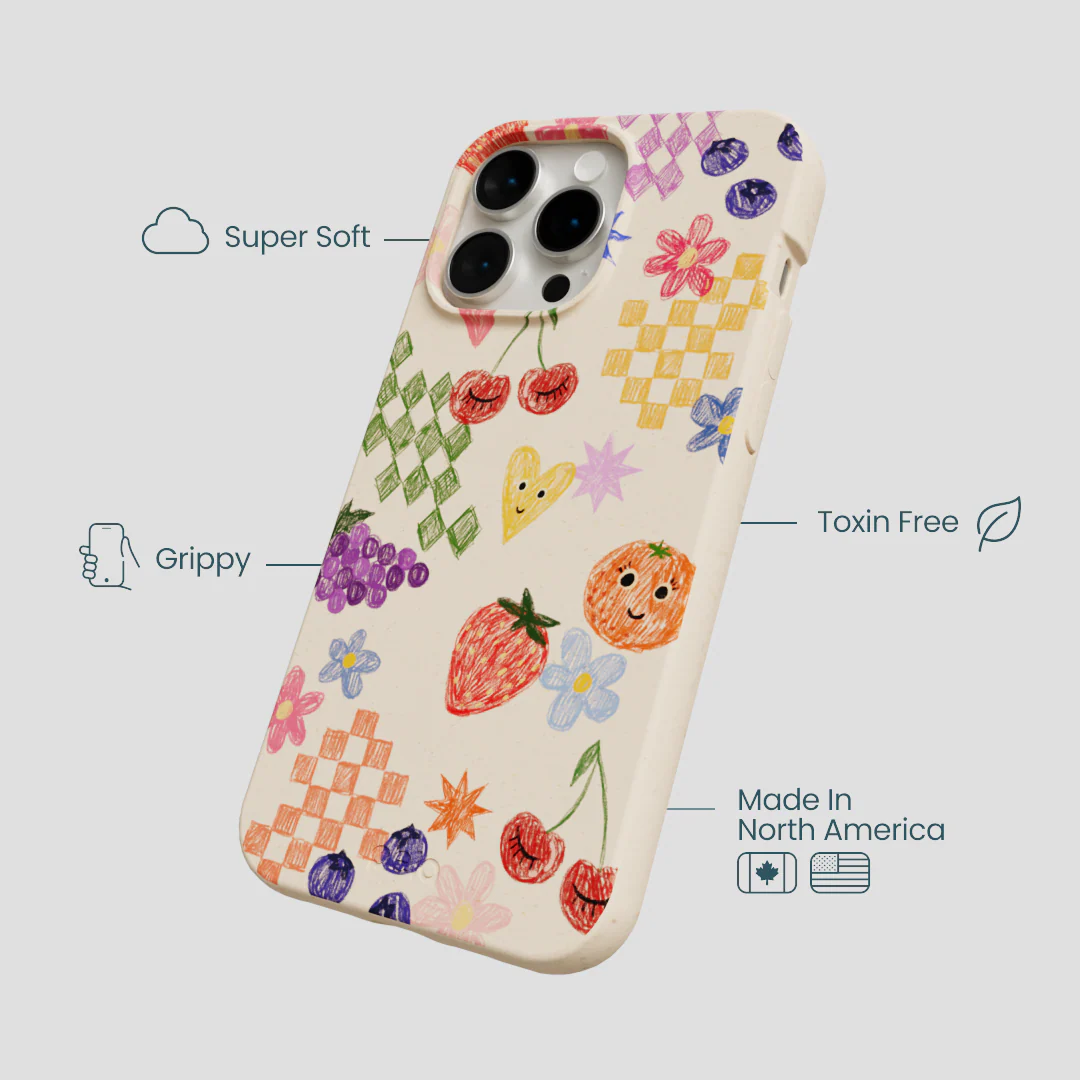 Seashell Pencil Doodles iPhone 14 Pro Max Case - Image 4
