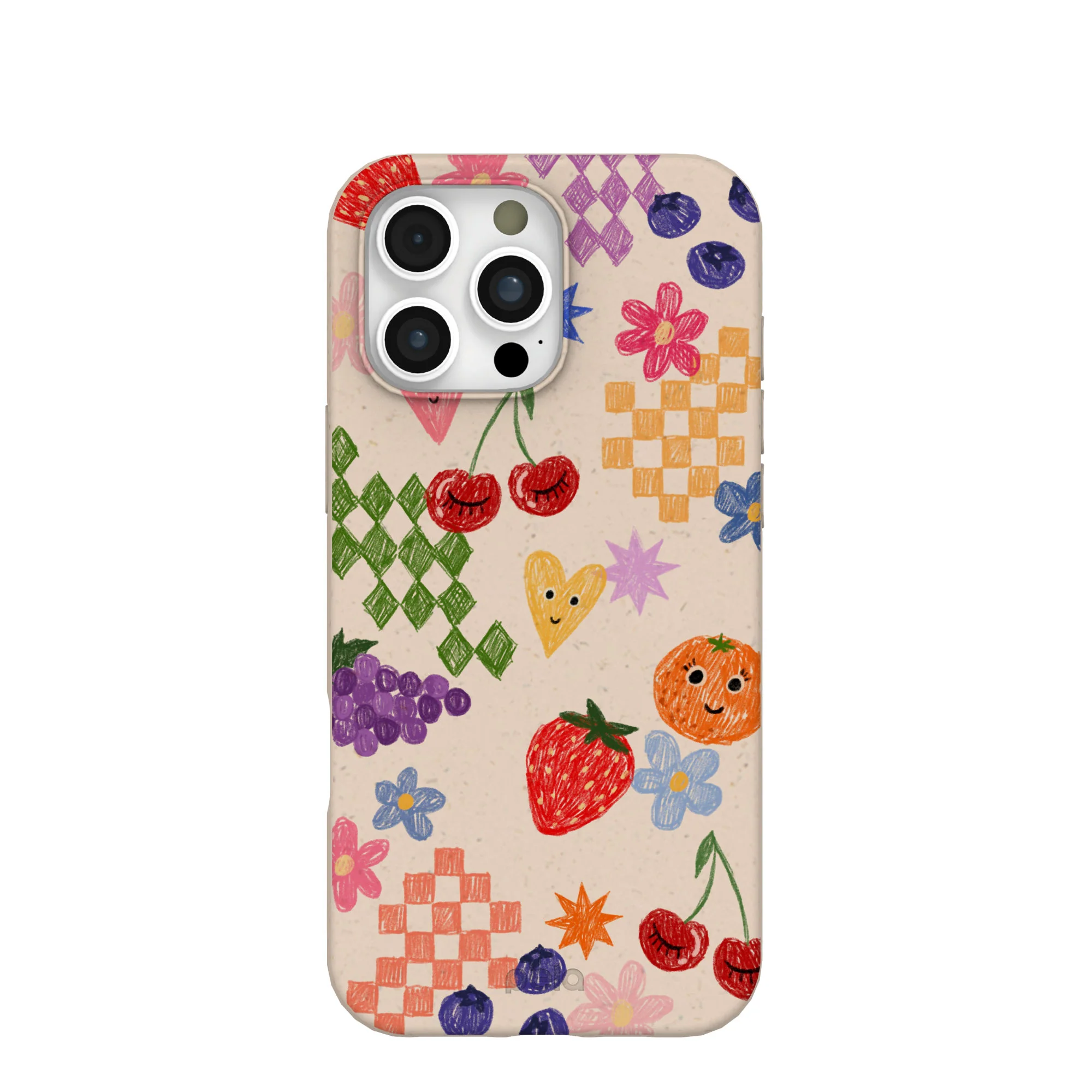 Seashell Pencil Doodles iPhone 16 Pro Max Case