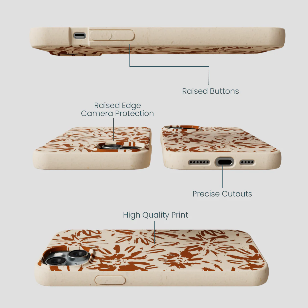 Seashell Petal Burst iPhone 14 Plus Case - Image 3