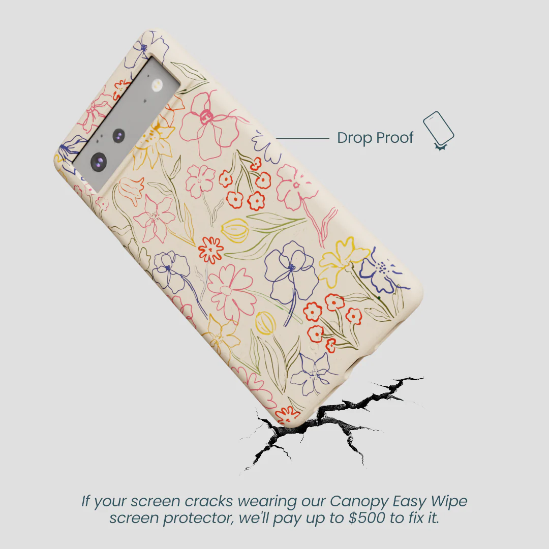 Seashell Petals Sketch Google Pixel 6 Case - Image 5