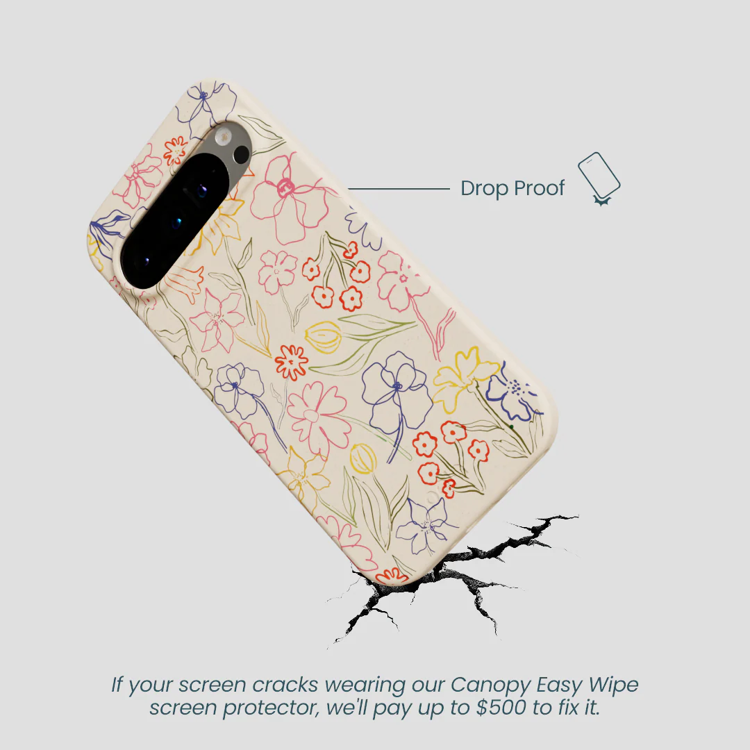 Seashell Petals Sketch Google Pixel 9/9 Pro Case - Image 5