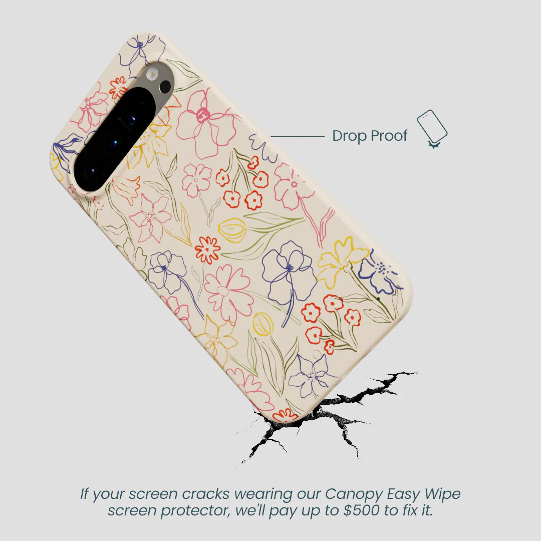 Seashell Petals Sketch Google Pixel 9 Pro XL Case - Image 5