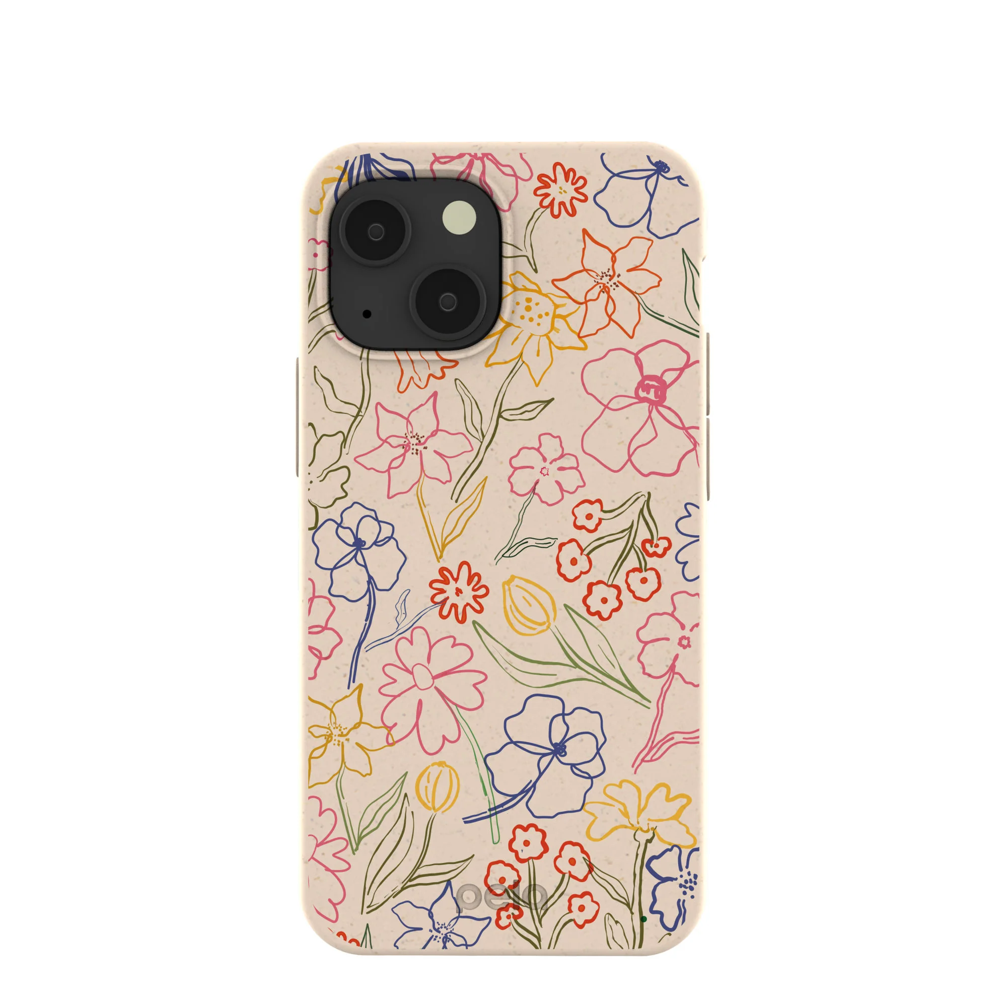 Seashell Petals Sketch iPhone 13 Mini Case
