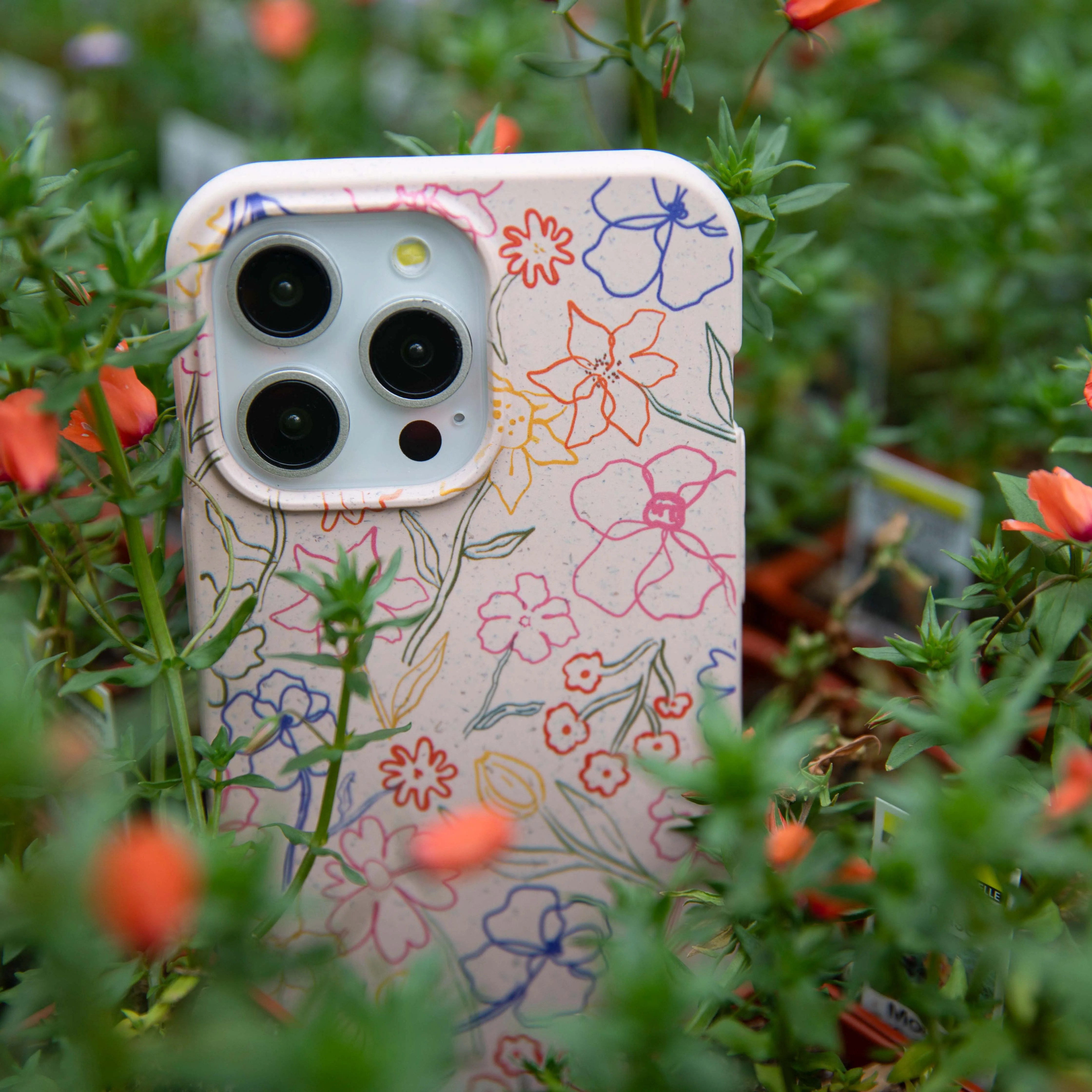 Seashell Petals Sketch iPhone 14 Case - Image 9