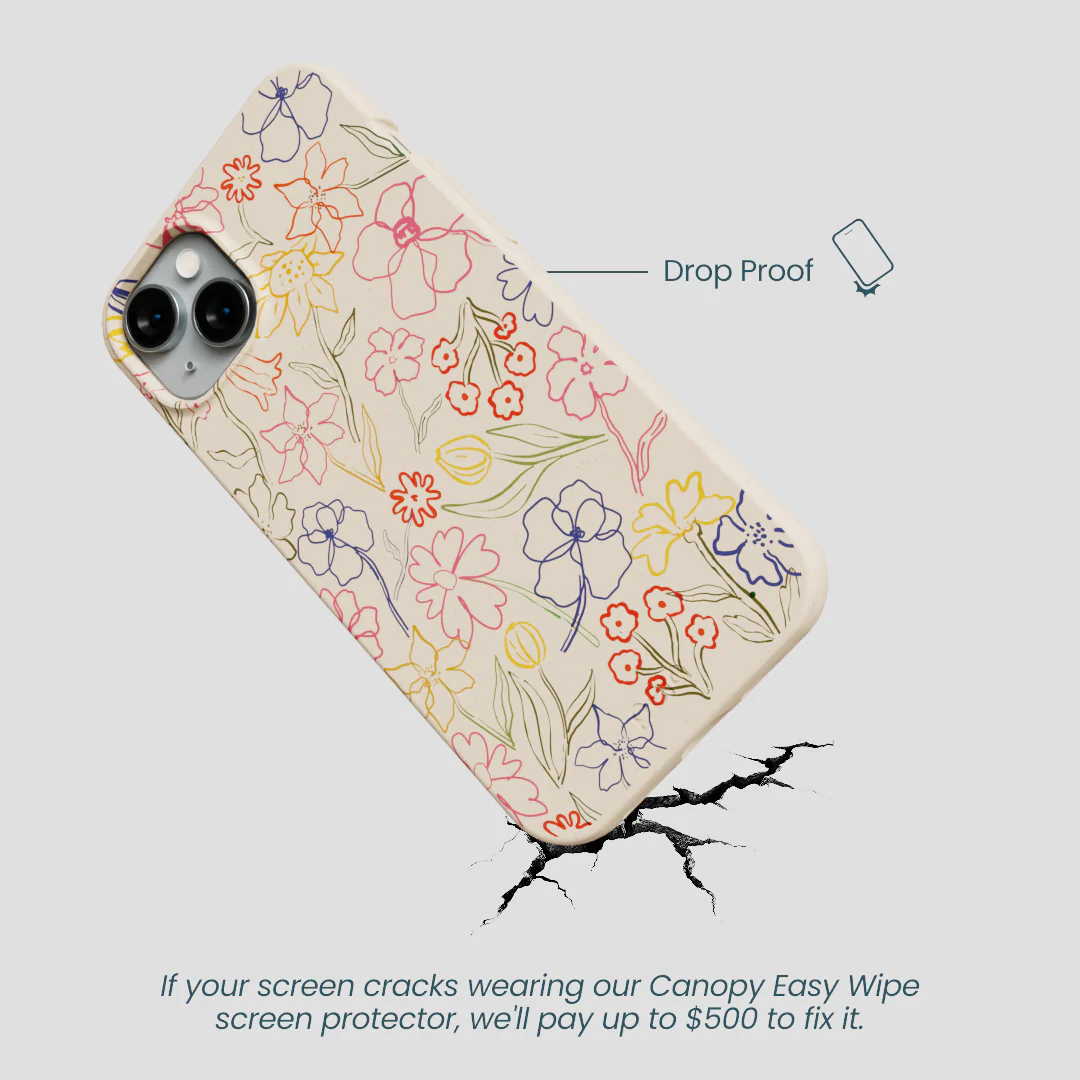 Seashell Petals Sketch iPhone 14 Plus Case - Image 5