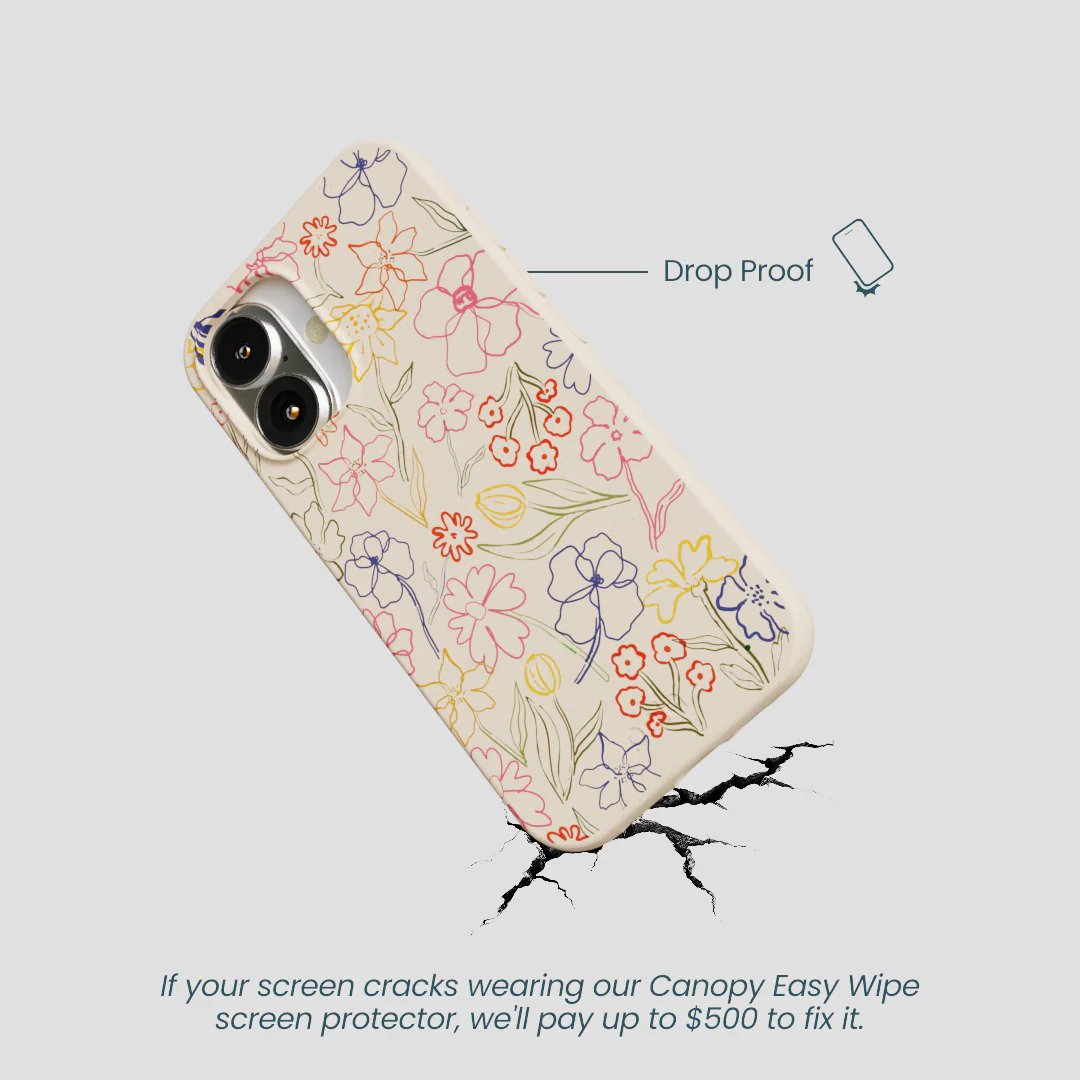 Seashell Petals Sketch iPhone 16 Case - Image 5