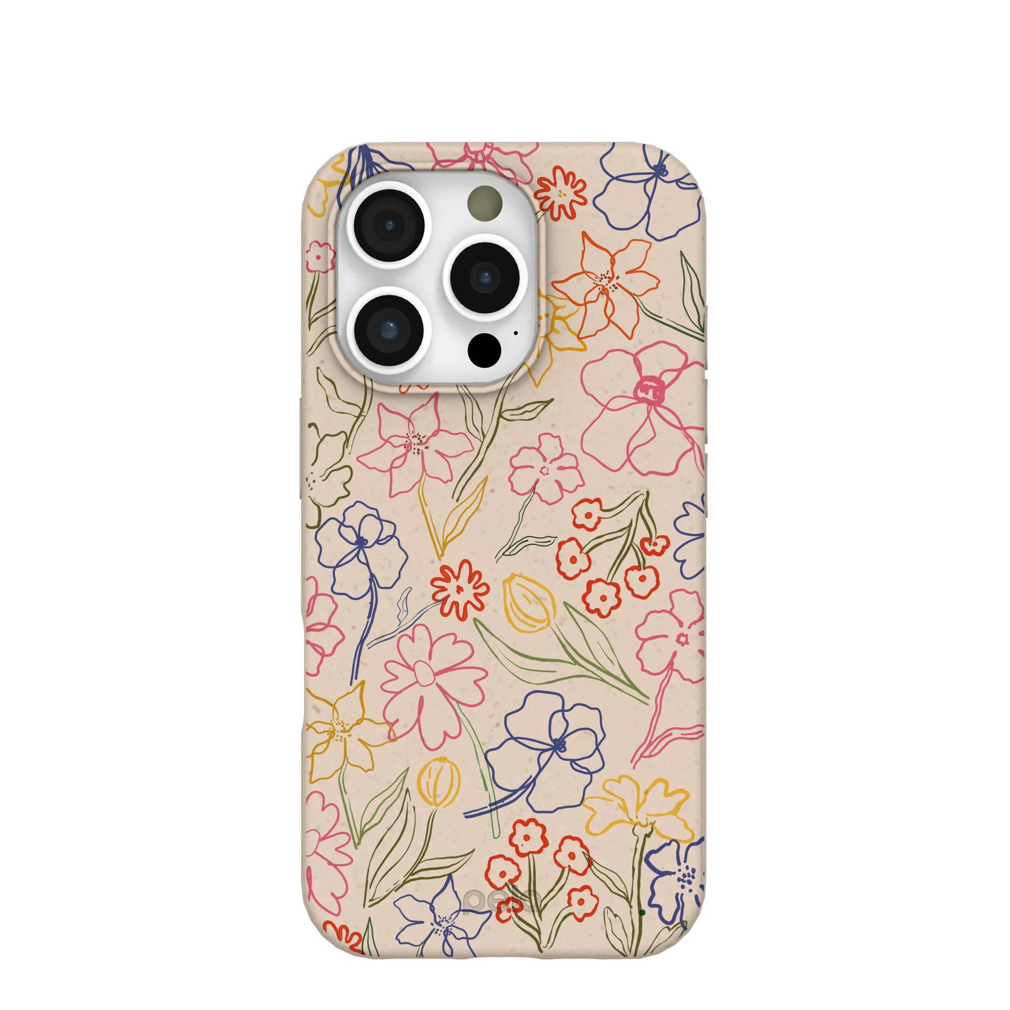 Seashell Petals Sketch iPhone 16 Pro Case
