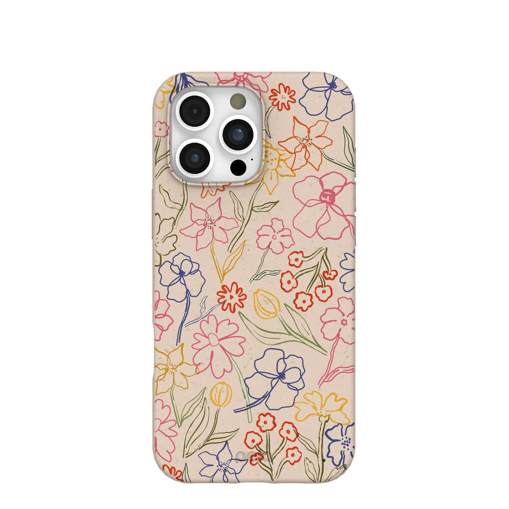 Seashell Petals Sketch iPhone 16 Pro Max Case