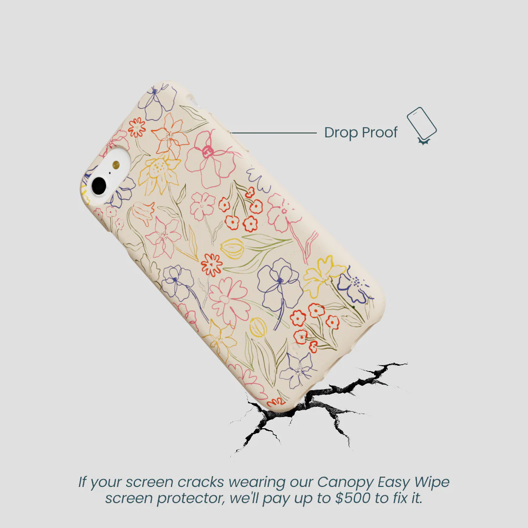 Seashell Petals Sketch iPhone 6/6s/7/8/SE Case - Image 5