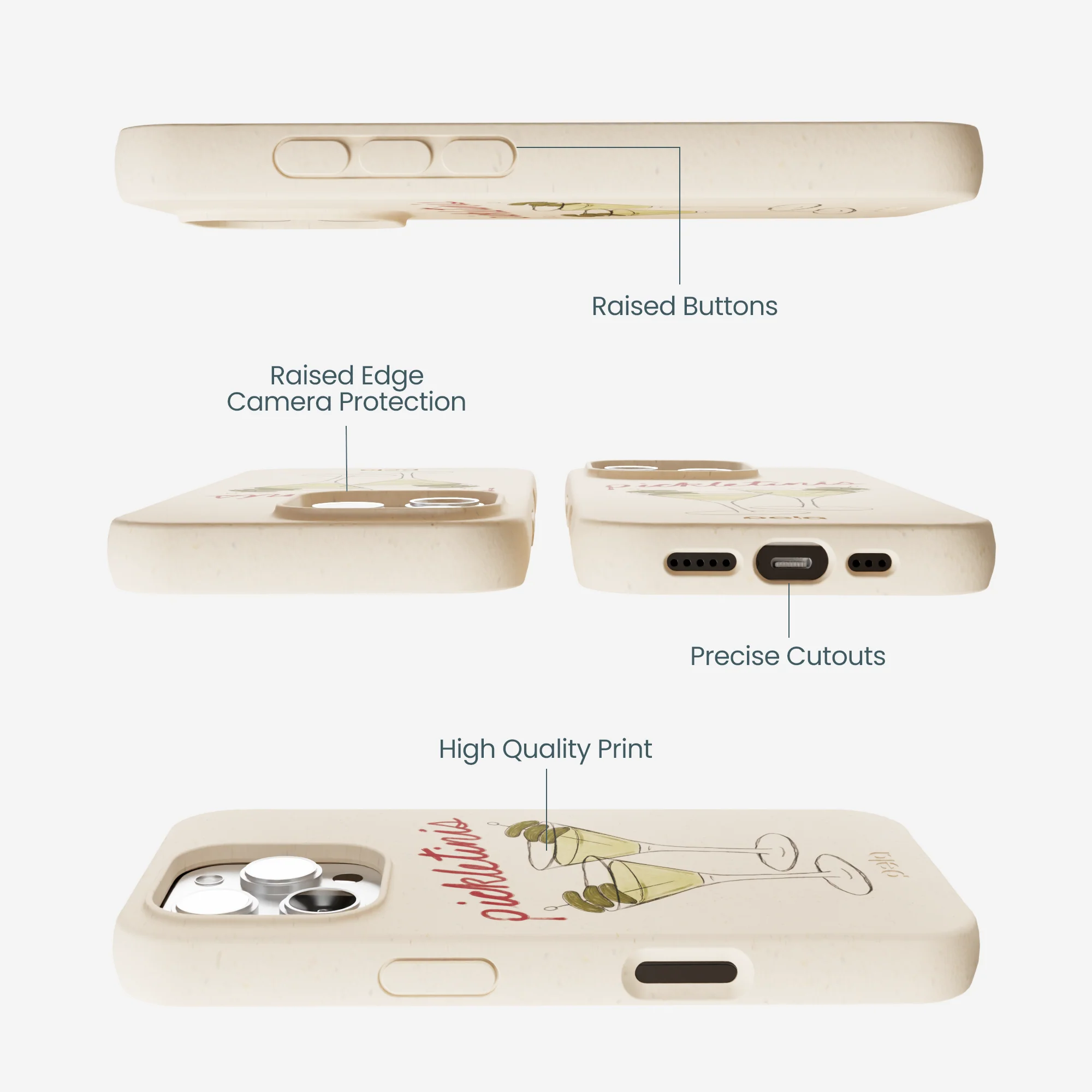 Seashell Pickletinis iPhone 16 Pro Max Case - Image 3