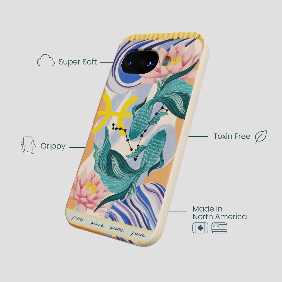 Seashell Pisces Fish Google Pixel 9a Case - Image 3
