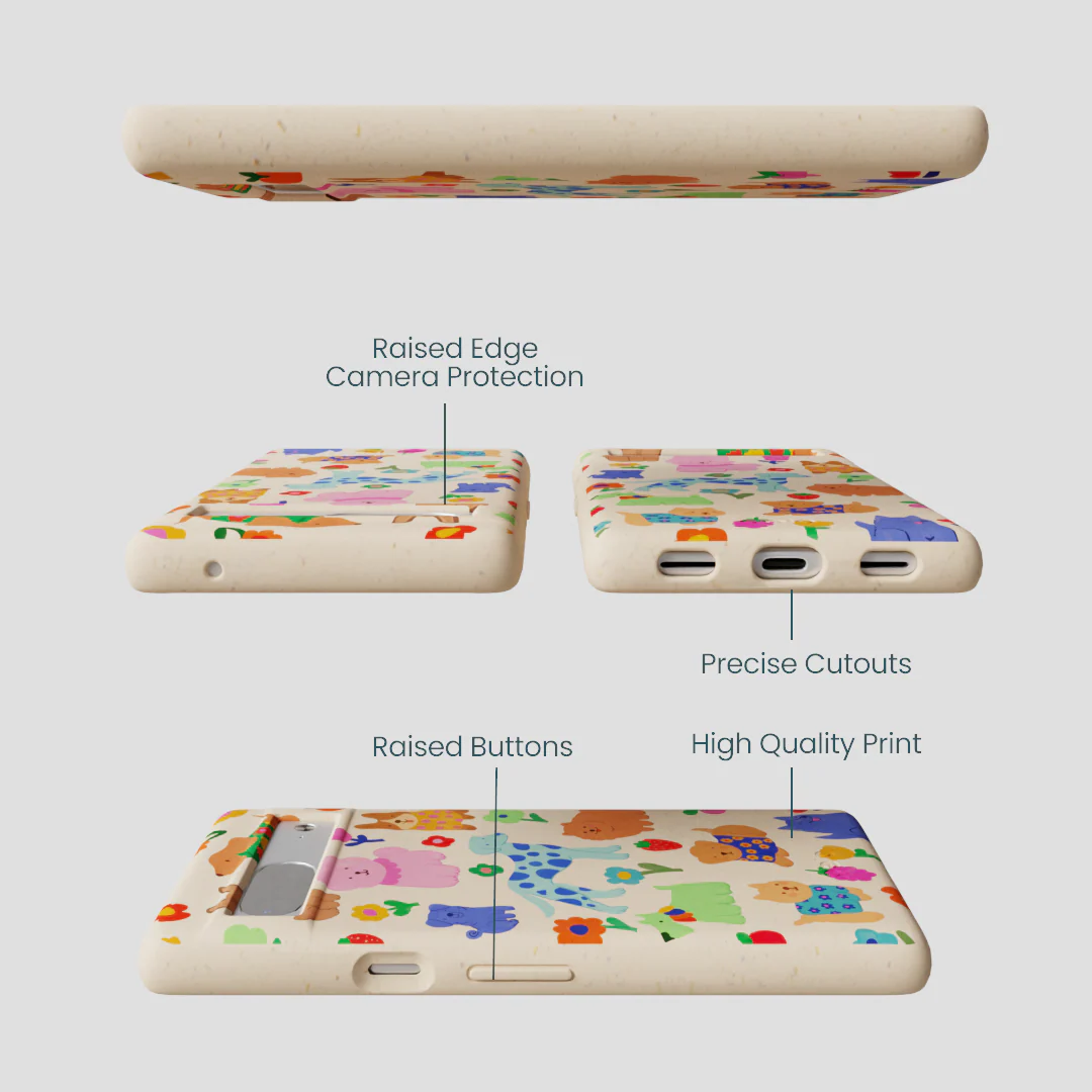 Seashell Pup Bloom Google Pixel 7a Case - Image 3