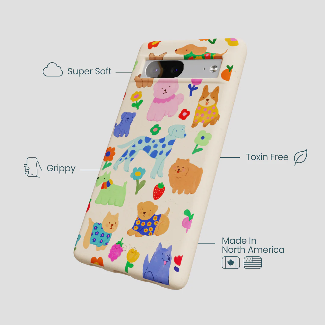 Seashell Pup Bloom Google Pixel 7a Case - Image 4