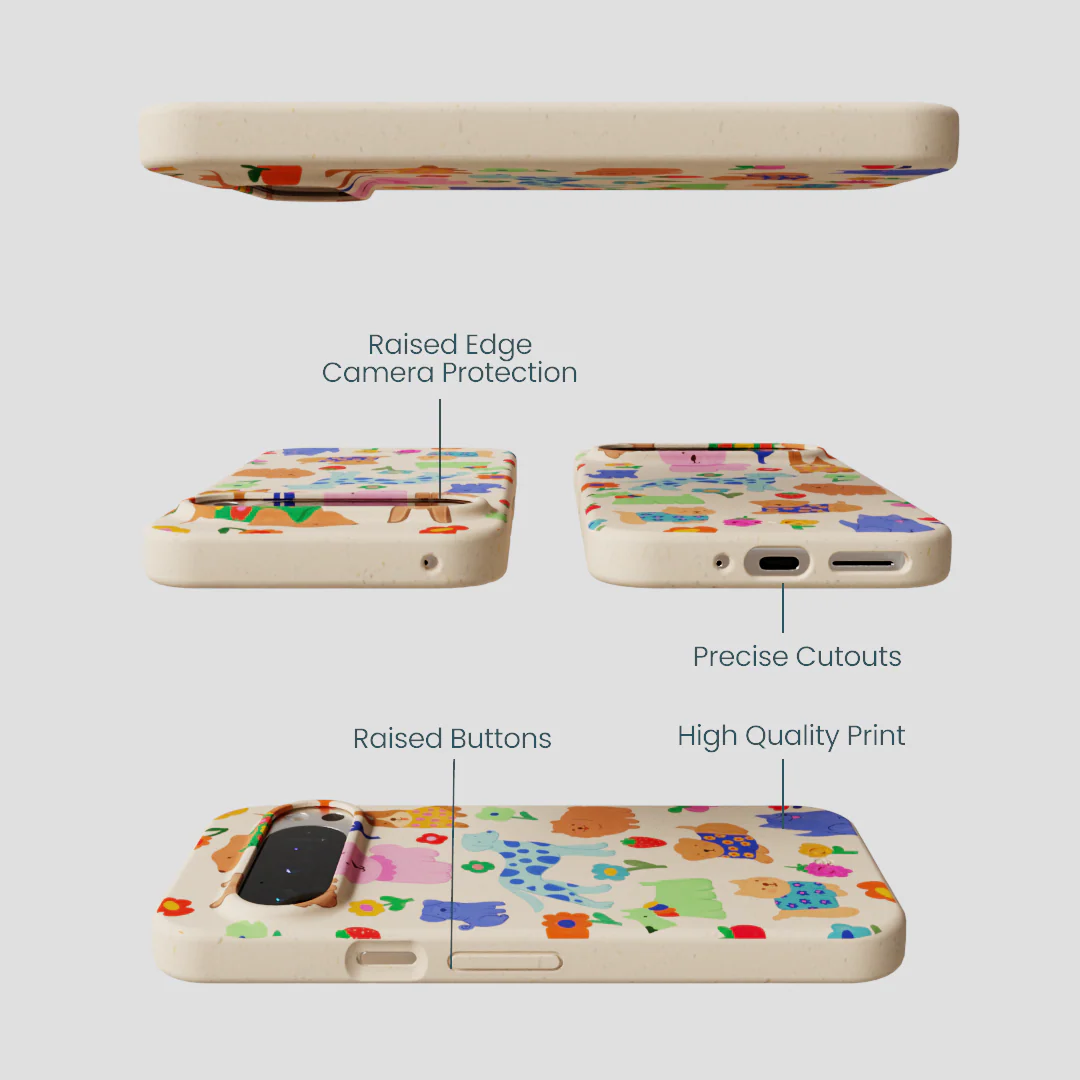 Seashell Pup Bloom Google Pixel 9/9 Pro Case - Image 3