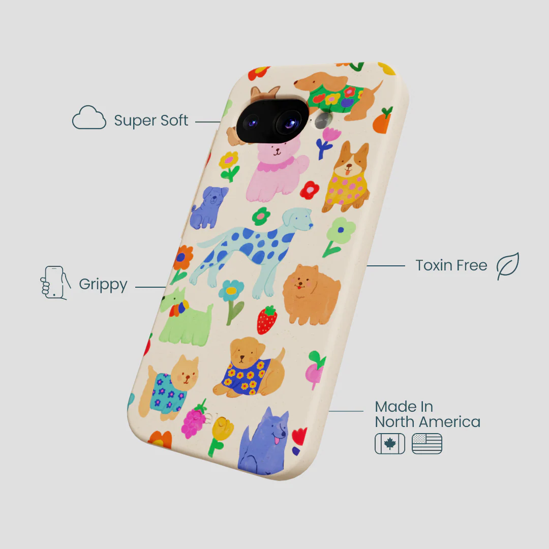 Seashell Pup Bloom Google Pixel 9a Case - Image 4