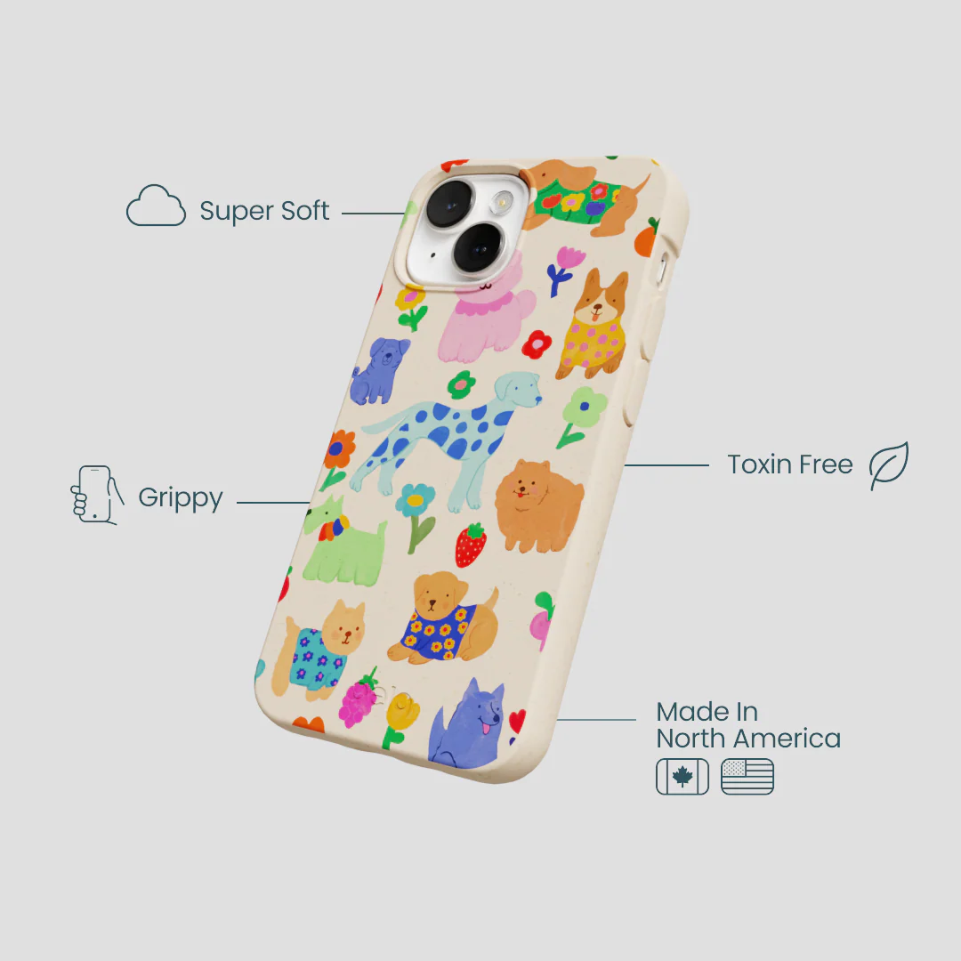 Seashell Pup Bloom iPhone 13 Mini Case - Image 4