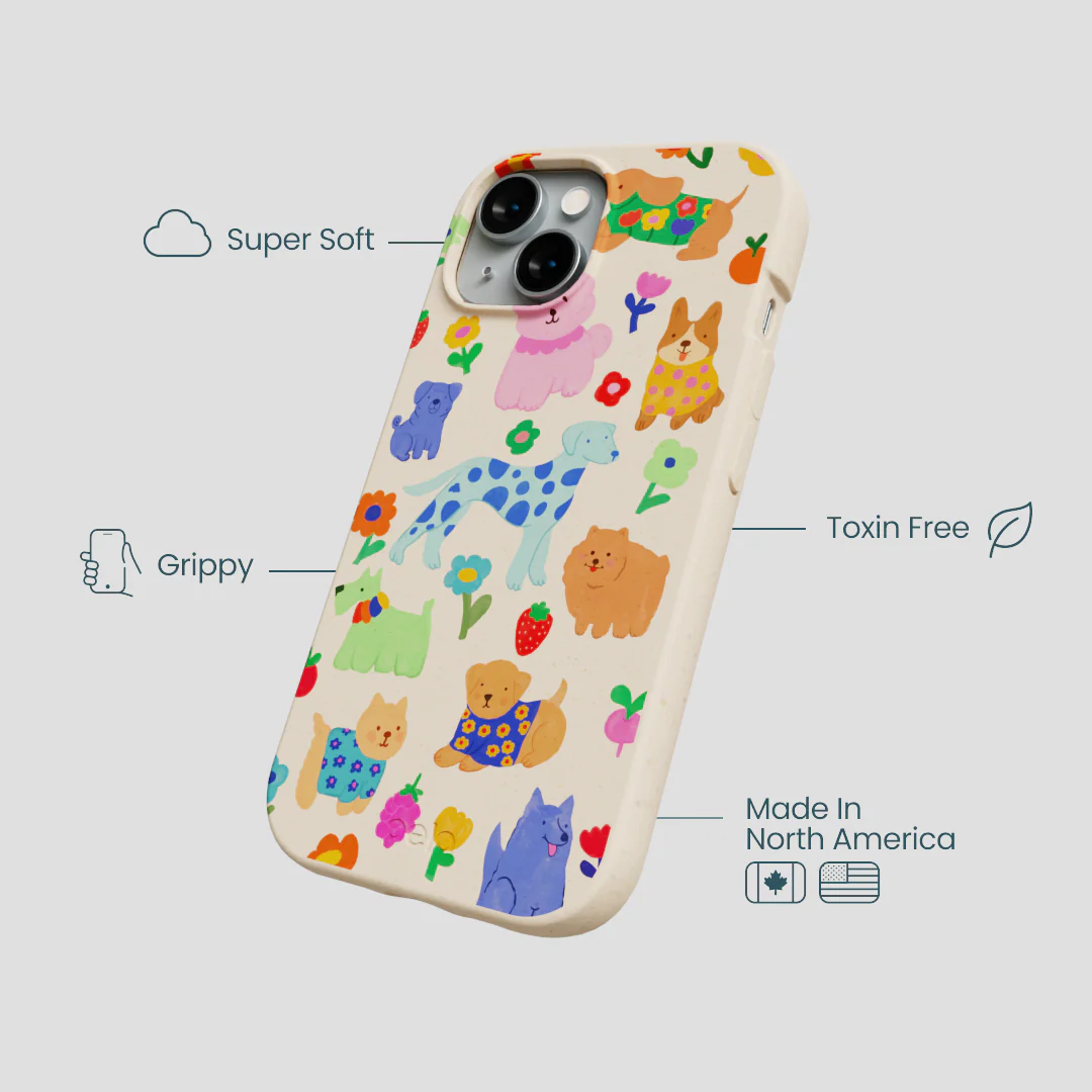 Seashell Pup Bloom iPhone 15 Case - Image 4