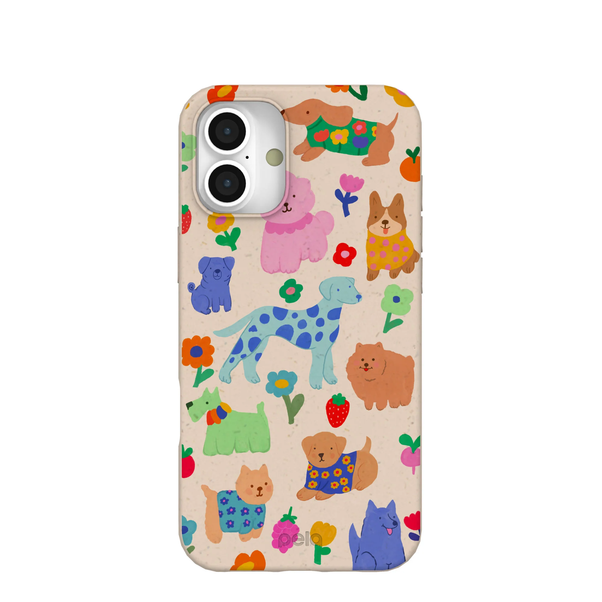 Seashell Pup Bloom iPhone 16 Plus Case