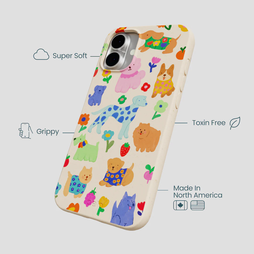 Seashell Pup Bloom iPhone 16 Plus Case - Image 4