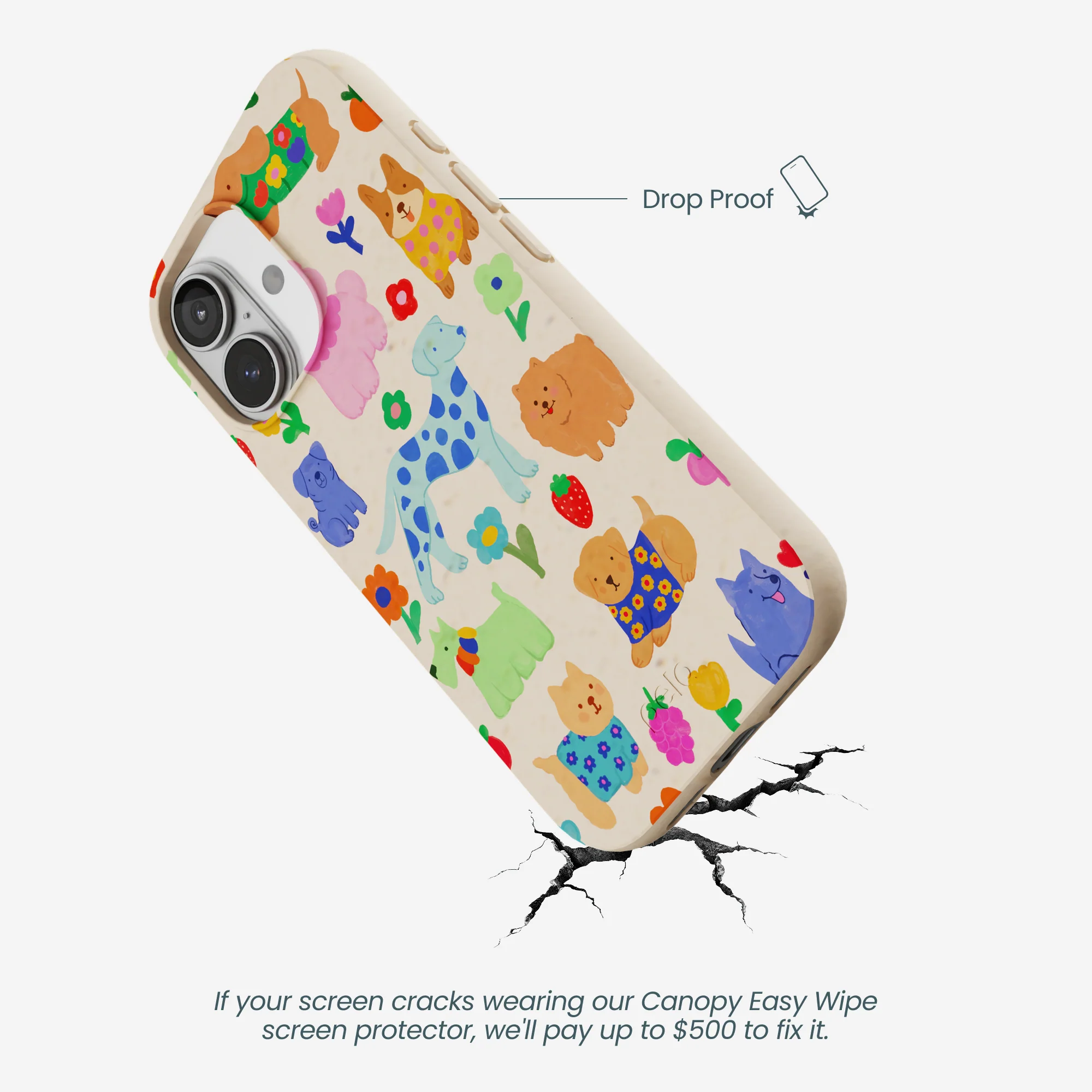 Seashell Pup Bloom iPhone 17 Case - Image 5