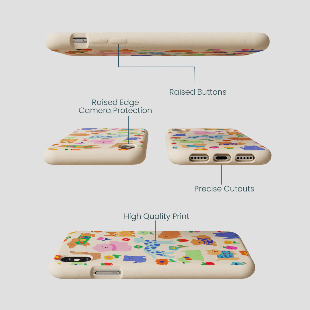 Seashell Pup Bloom iPhone XR Case - Image 3