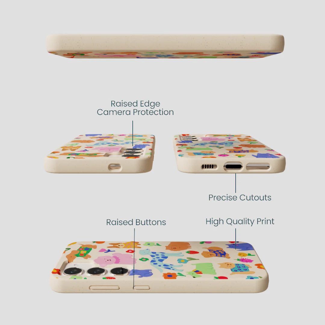 Seashell Pup Bloom Samsung Galaxy S24 Case - Image 3