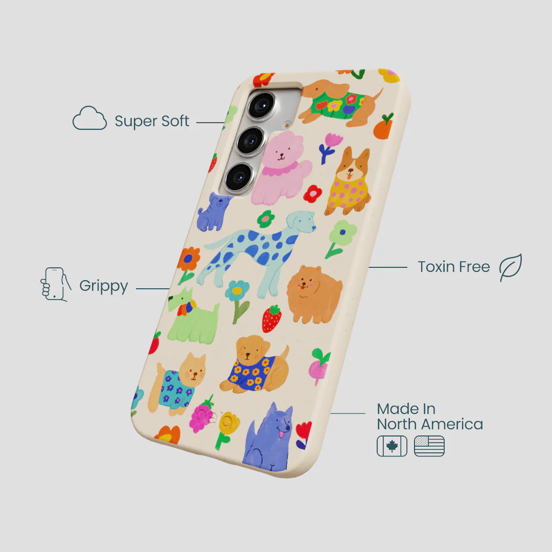 Seashell Pup Bloom Samsung Galaxy S25 Case - Image 4