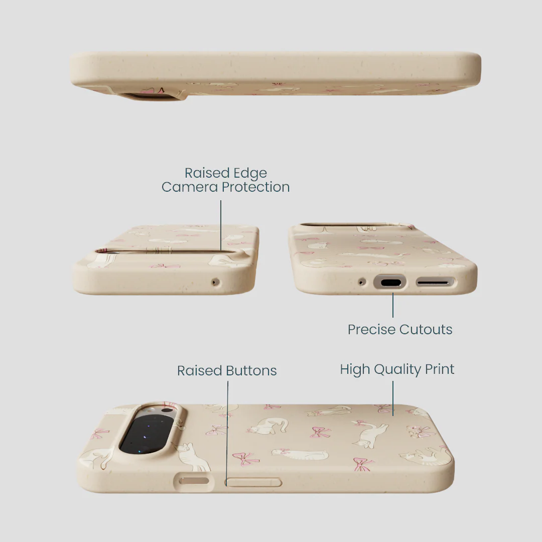 Seashell Purrfect Google Pixel 9/9 Pro Case - Image 2