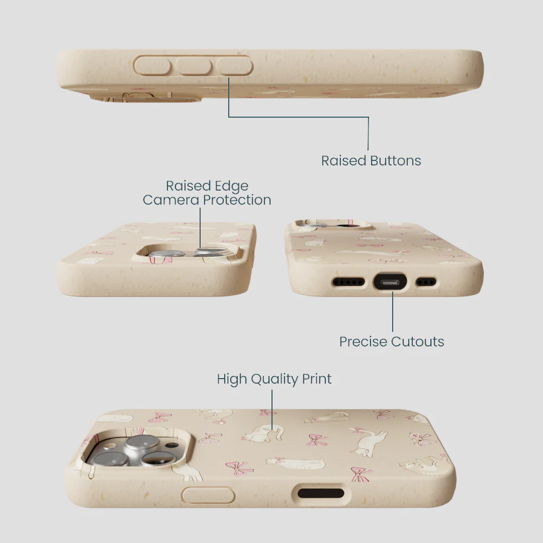 Seashell Purrfect iPhone 16 Pro Case - Image 3