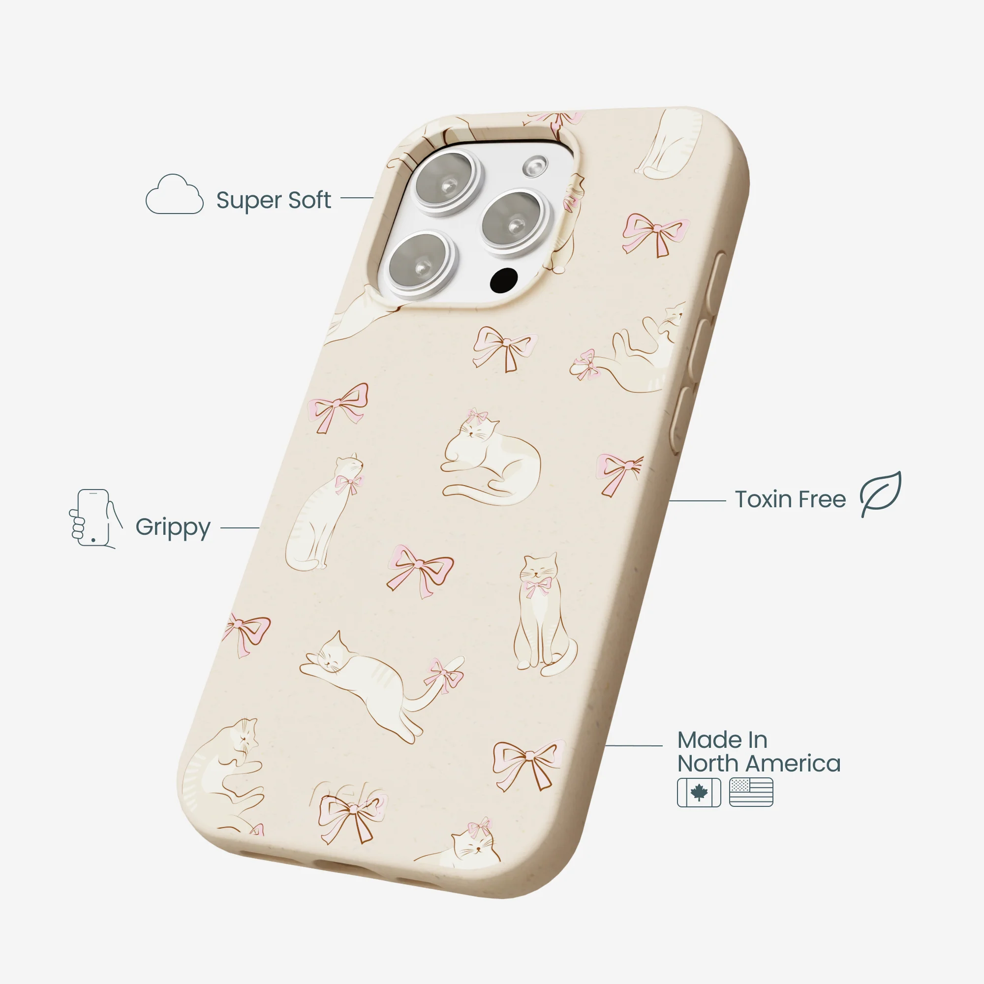 Seashell Purrfect iPhone 16 Pro Max Case - Image 4