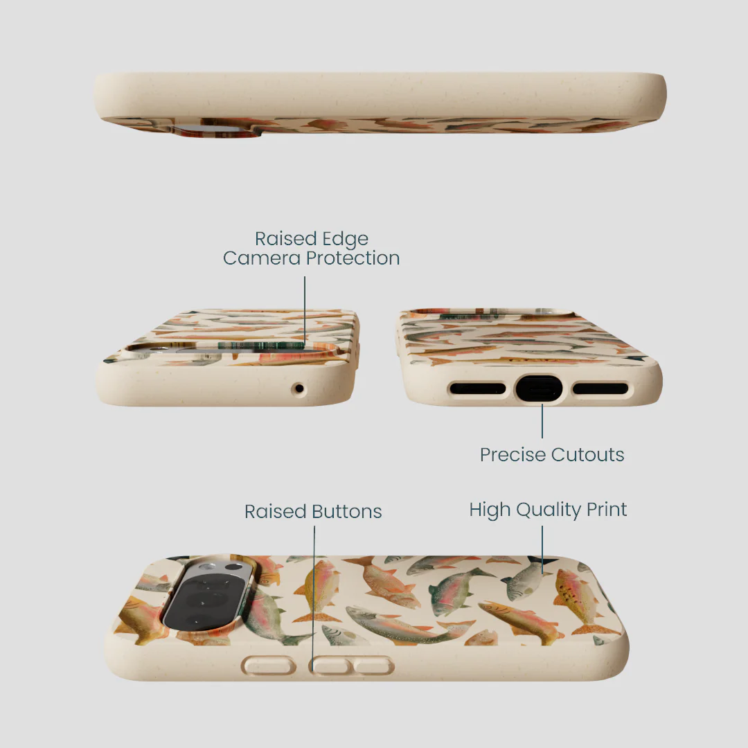 Seashell Rainbow Trout Google Pixel 10/10 Pro Case - Image 3