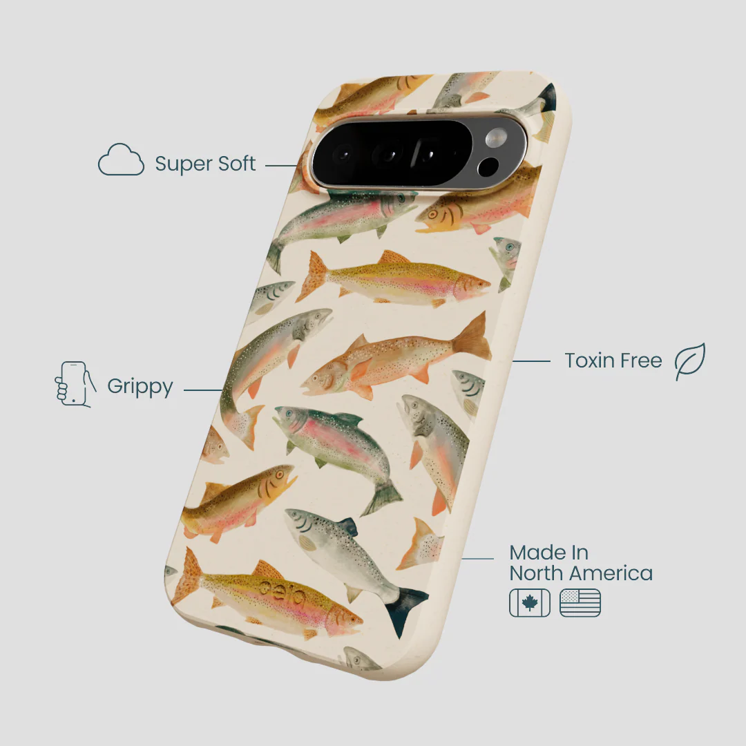 Seashell Rainbow Trout Google Pixel 10 Pro XL Case - Image 4