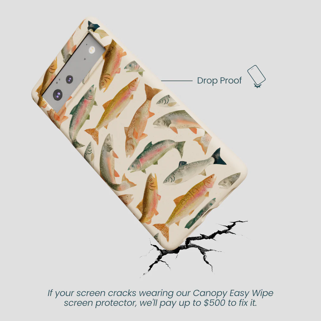 Seashell Rainbow Trout Google Pixel 6a Case - Image 5